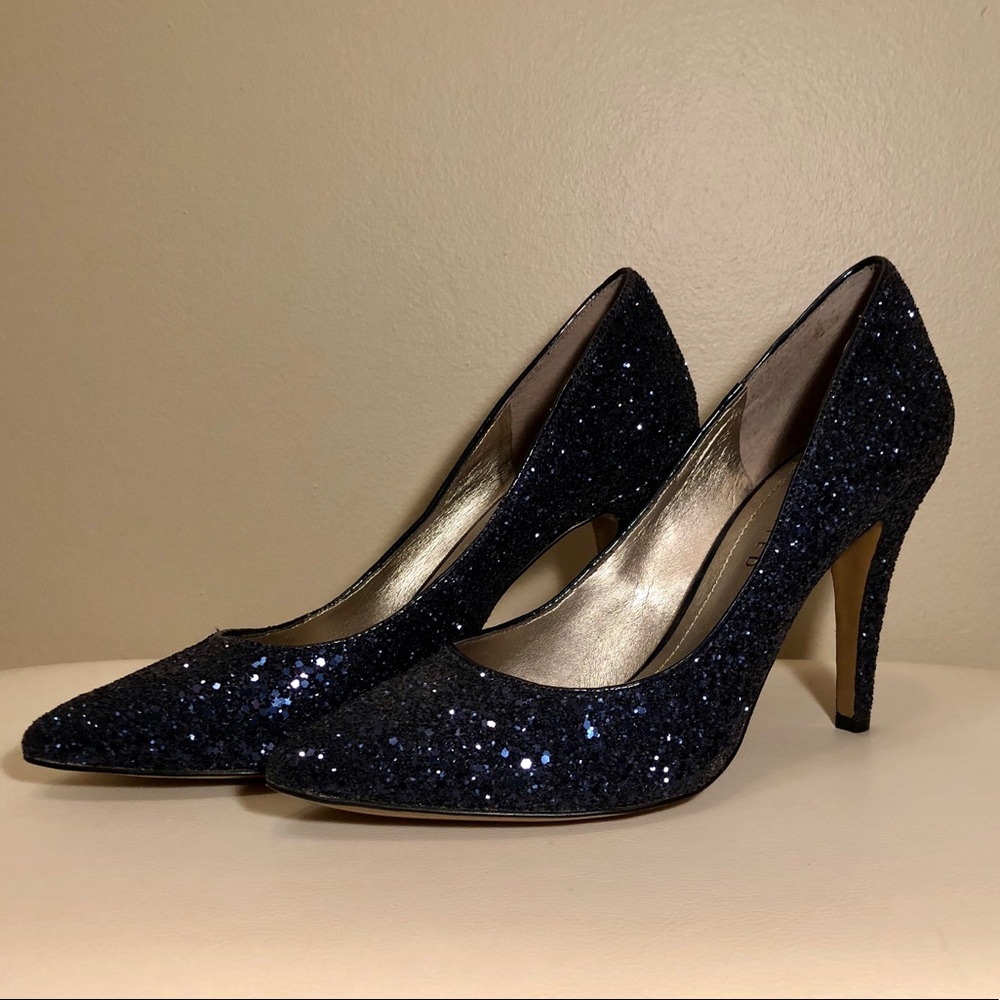 LIMITED Navy Blue Glitter Heels